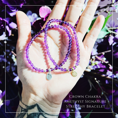 Why You Need The Crown Chakra Amethyst Signature Stretchy Bracelet