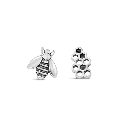Honeycomb & Bee Earrings