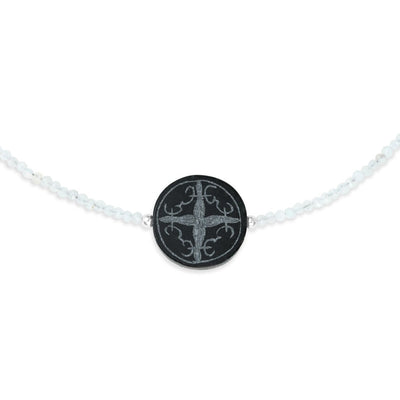 Mayan Raven Jade Cali Amulet Signature Moonstone Necklace
