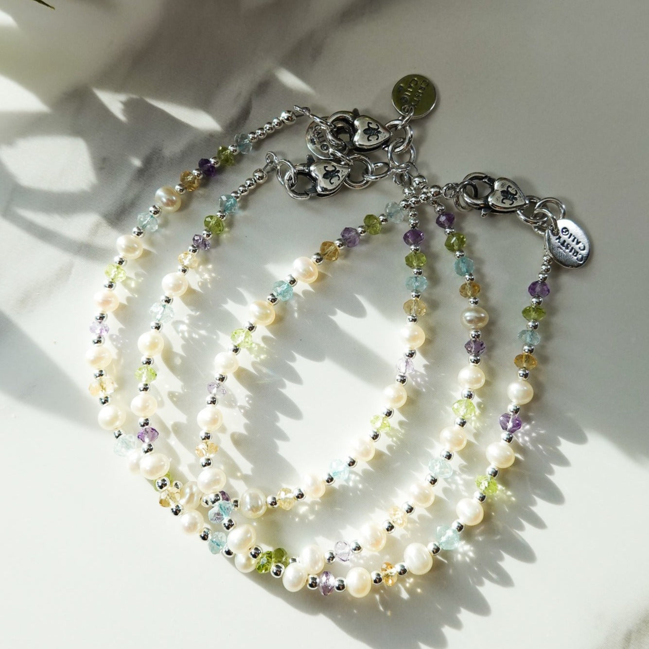 Mardi Gras Mambo Gemstone & Pearl Signature Bracelet