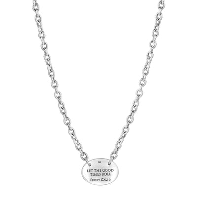 Please Return to New Orleans Oval Necklace - Small