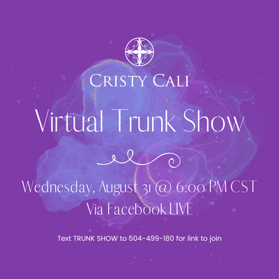 Facebook LIVE Virtual Trunk Show: August 31 at 6 PM CST