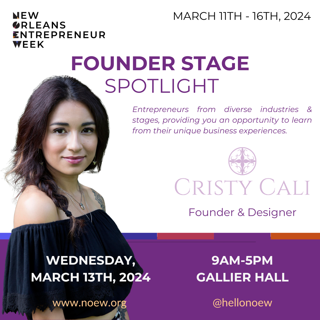 Cristy Cali at New Orleans Entrepreneur Week 2024