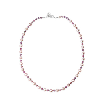 Power & Purity Pastel Pearl & Ruby Signature Necklace