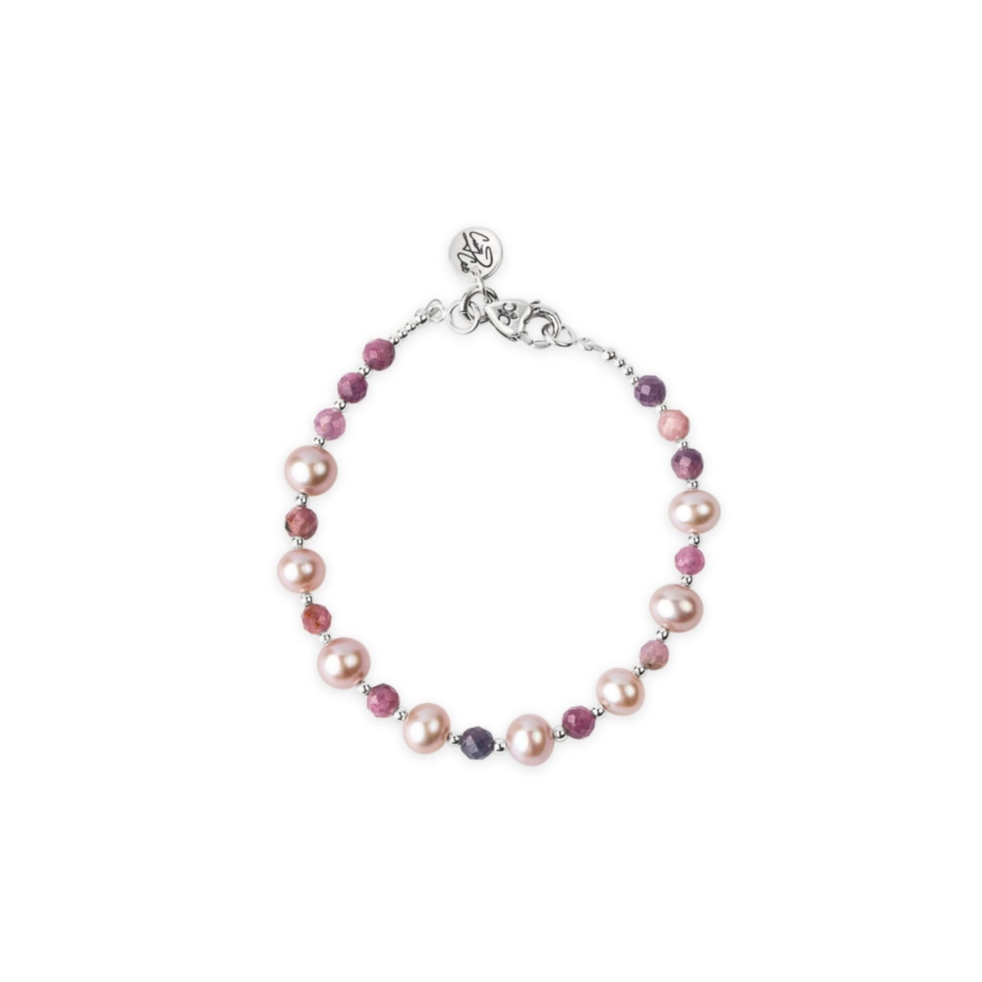 Power & Purity Pastel Pearl & Ruby Signature Bracelet