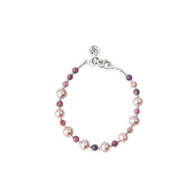 Power & Purity Pastel Pearl & Ruby Signature Bracelet