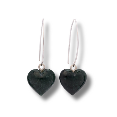 Heart of Mayan Jade Earrings