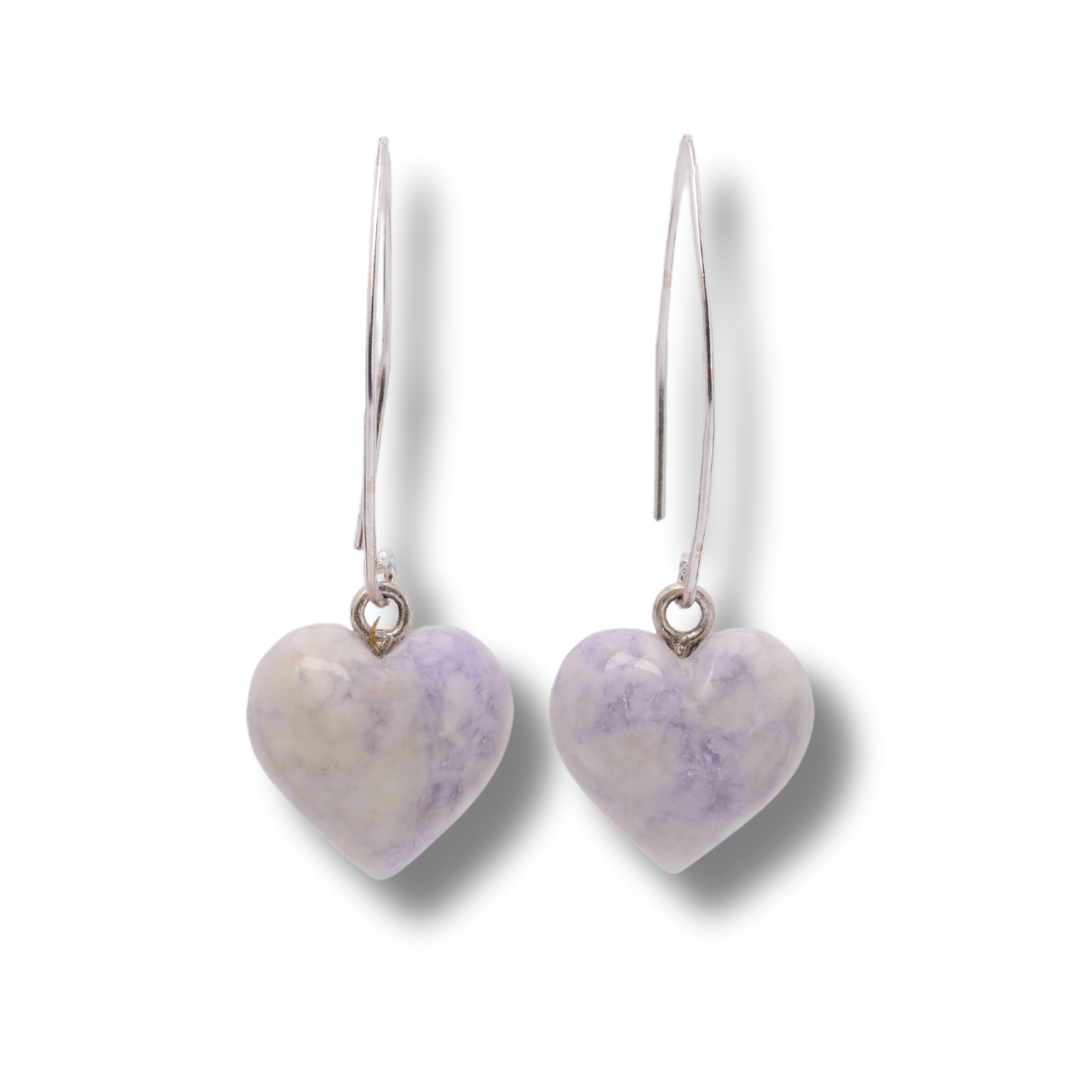 Heart of Mayan Jade Earrings