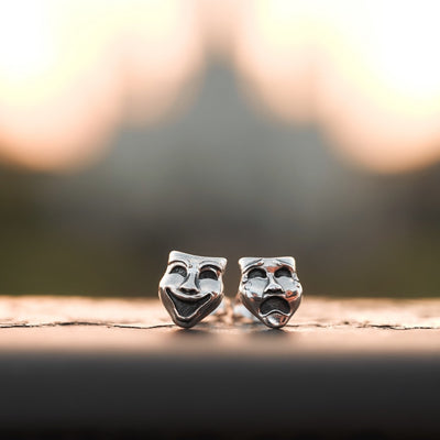 Comedy & Tragedy Mini Studs