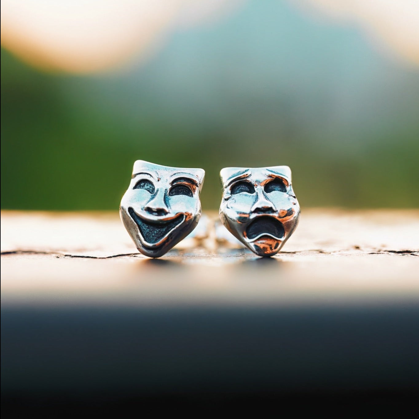 Comedy & Tragedy Mini Studs