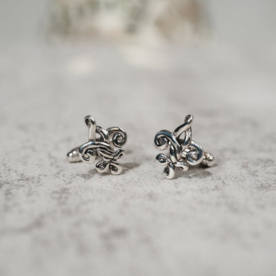 Fleur de Love Knot Cufflinks