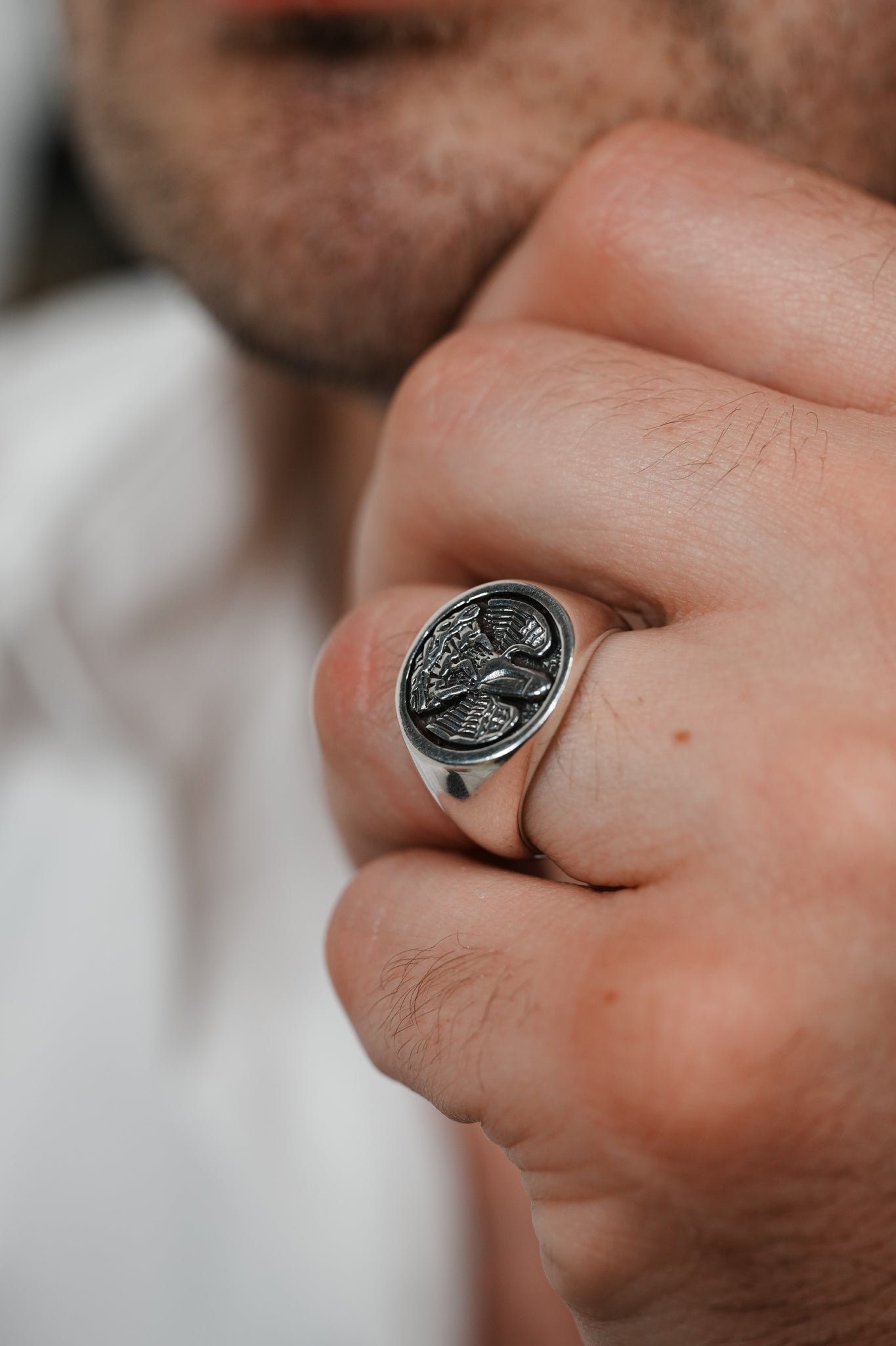 Mens' State Pelican Ring