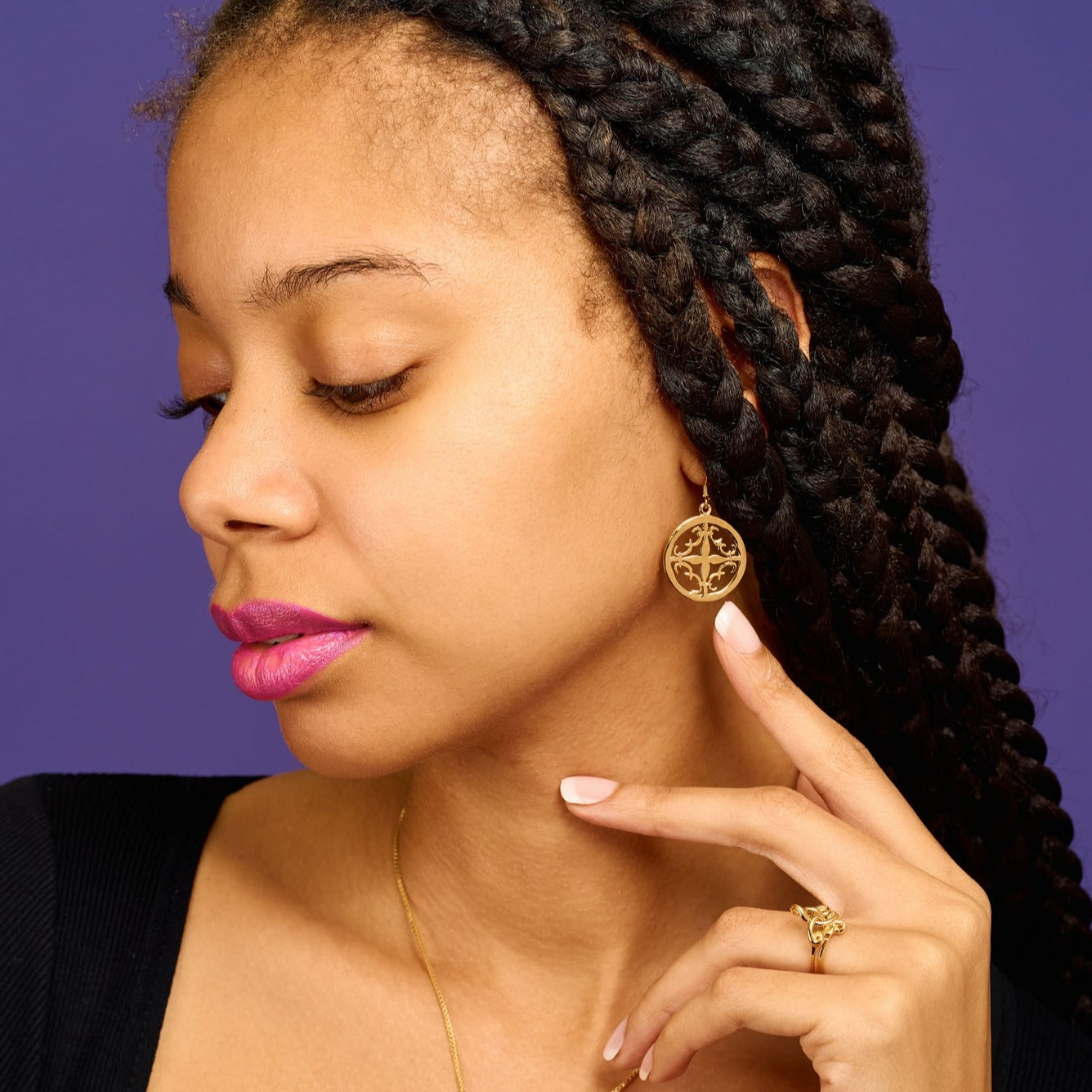 Cali Amulet Earrings Gold Vermeil
