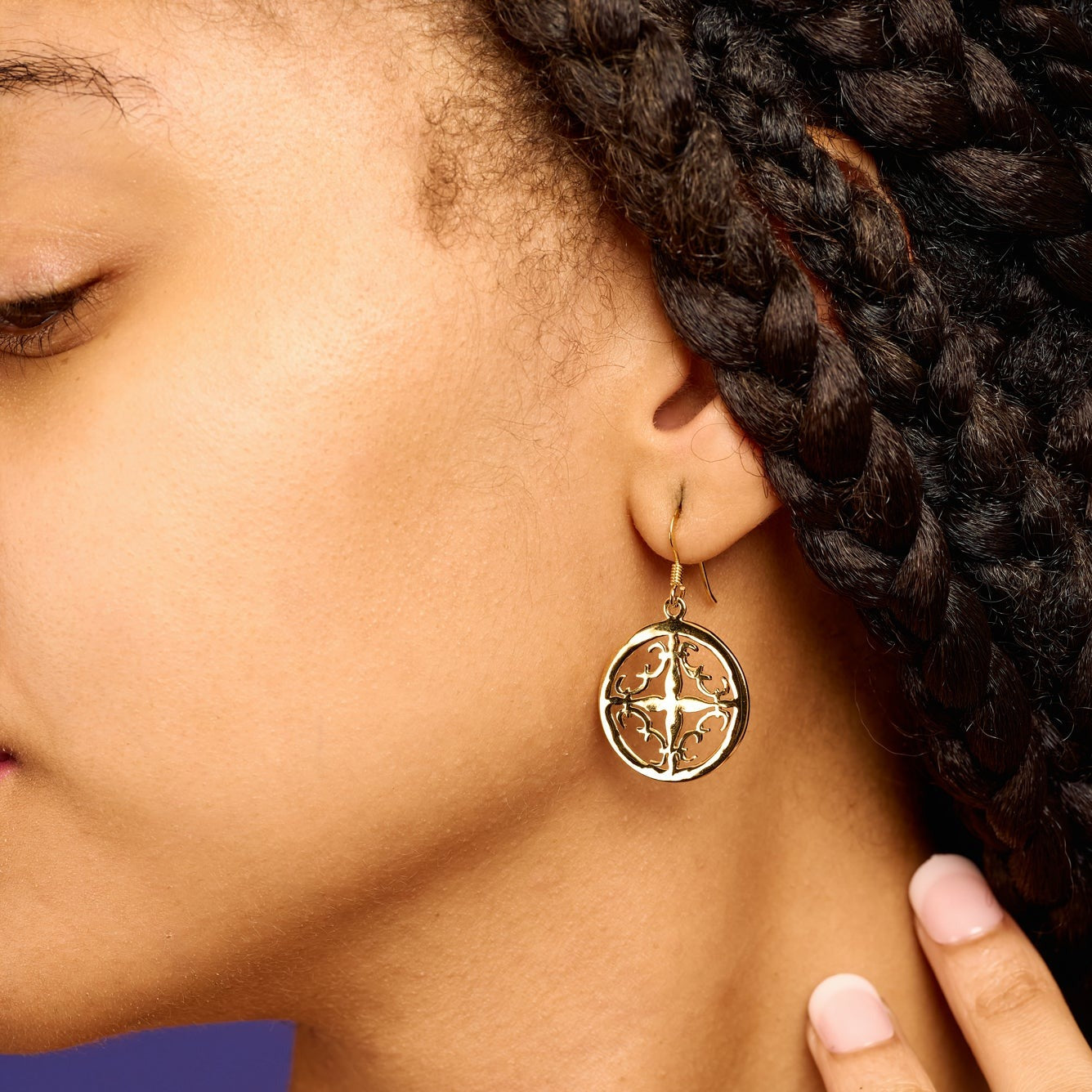Cali Amulet Earrings Gold Vermeil