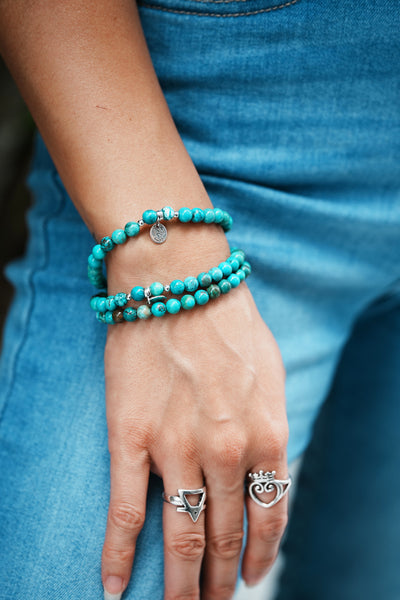 Purity Turquoise Signature Stretch Bracelet