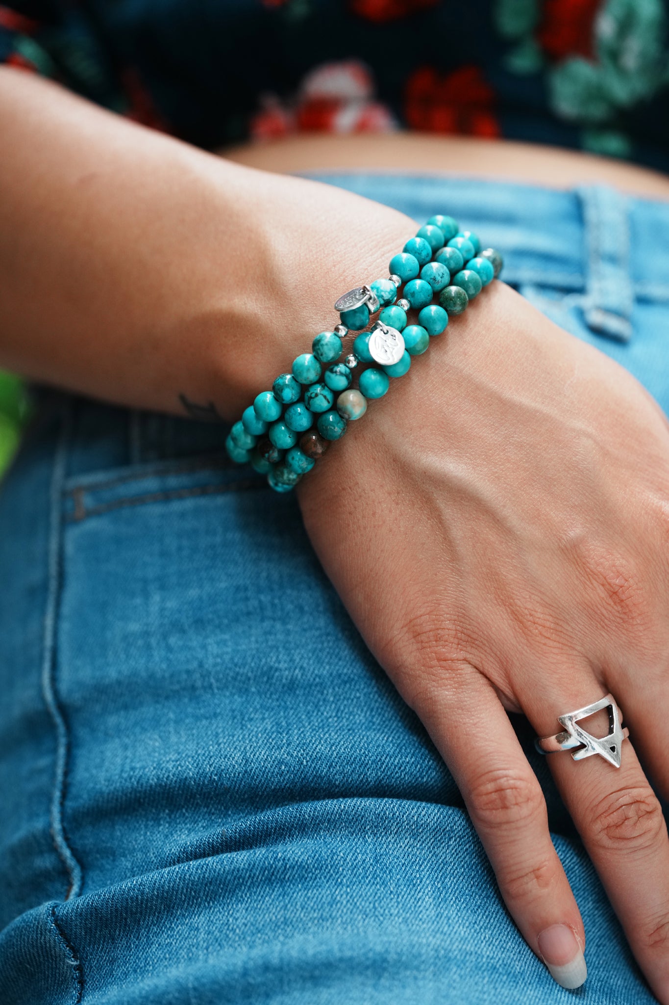 Purity Turquoise Signature Stretch Bracelet