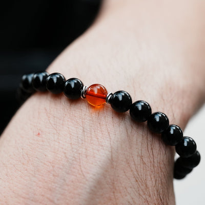 Ancient Amber Protection Signature Stretch Bracelet