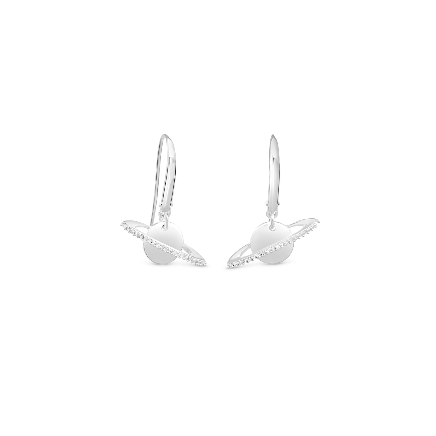 Diamond Saturn Earrings