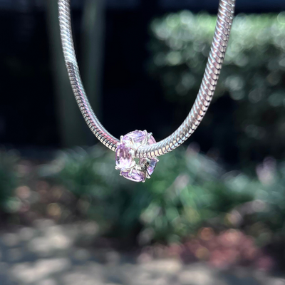 Amethyst Aura Gemstone Couture Charm PREORDER