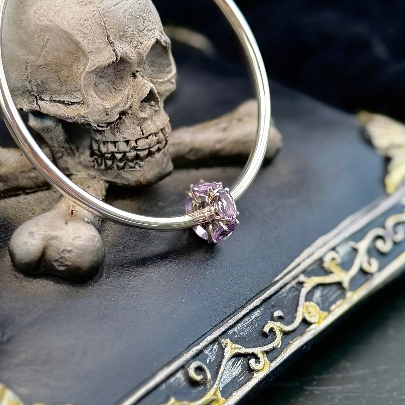 Amethyst Aura Gemstone Couture Charm PREORDER