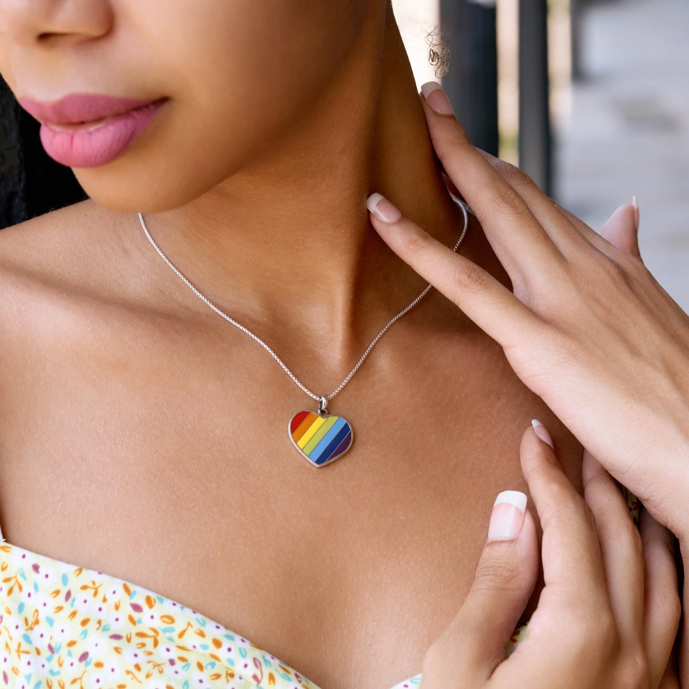 Rainbow Harmony Heart Large – Cristy Cali - Main Image