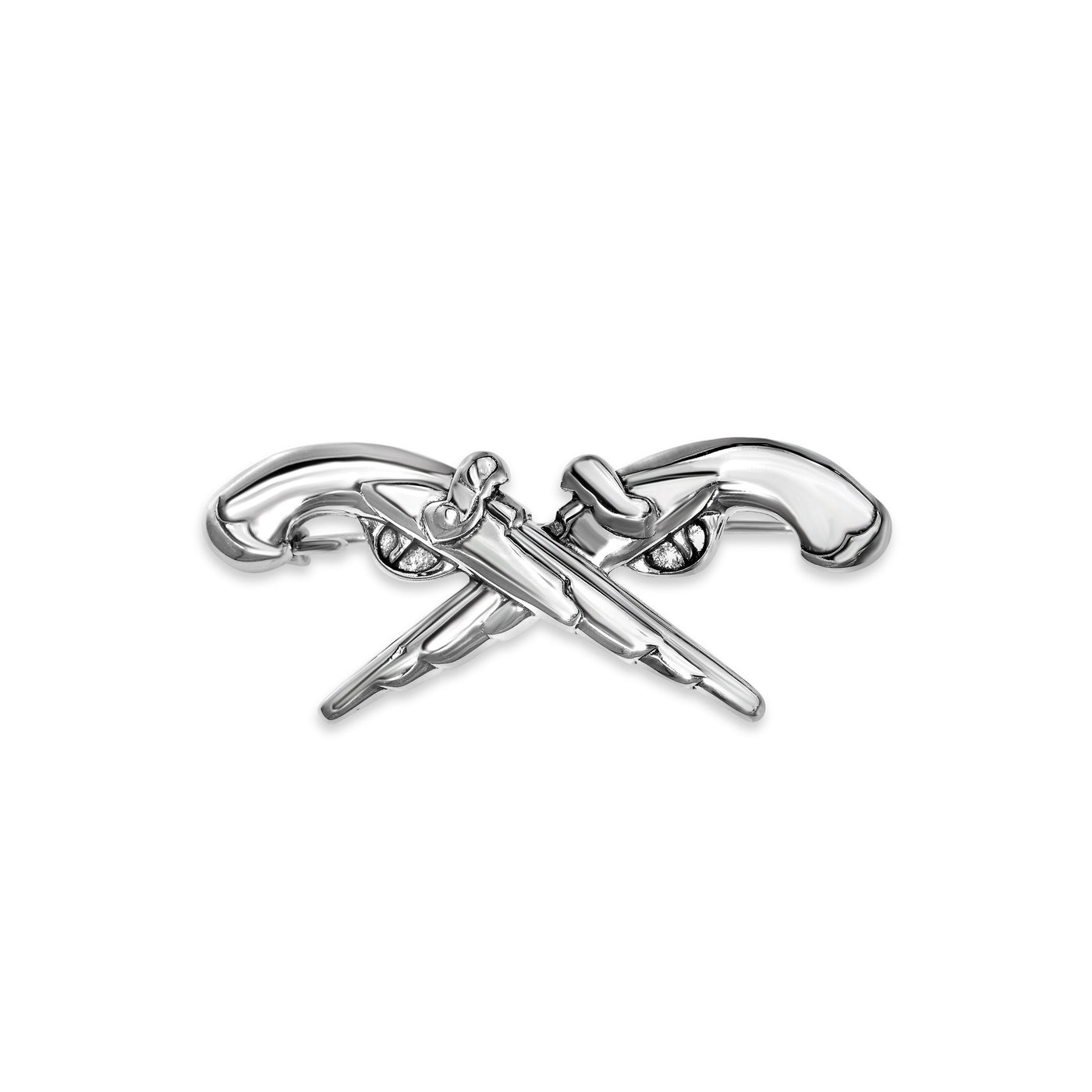 Jean Lafitte's Cross Pistol Brooch