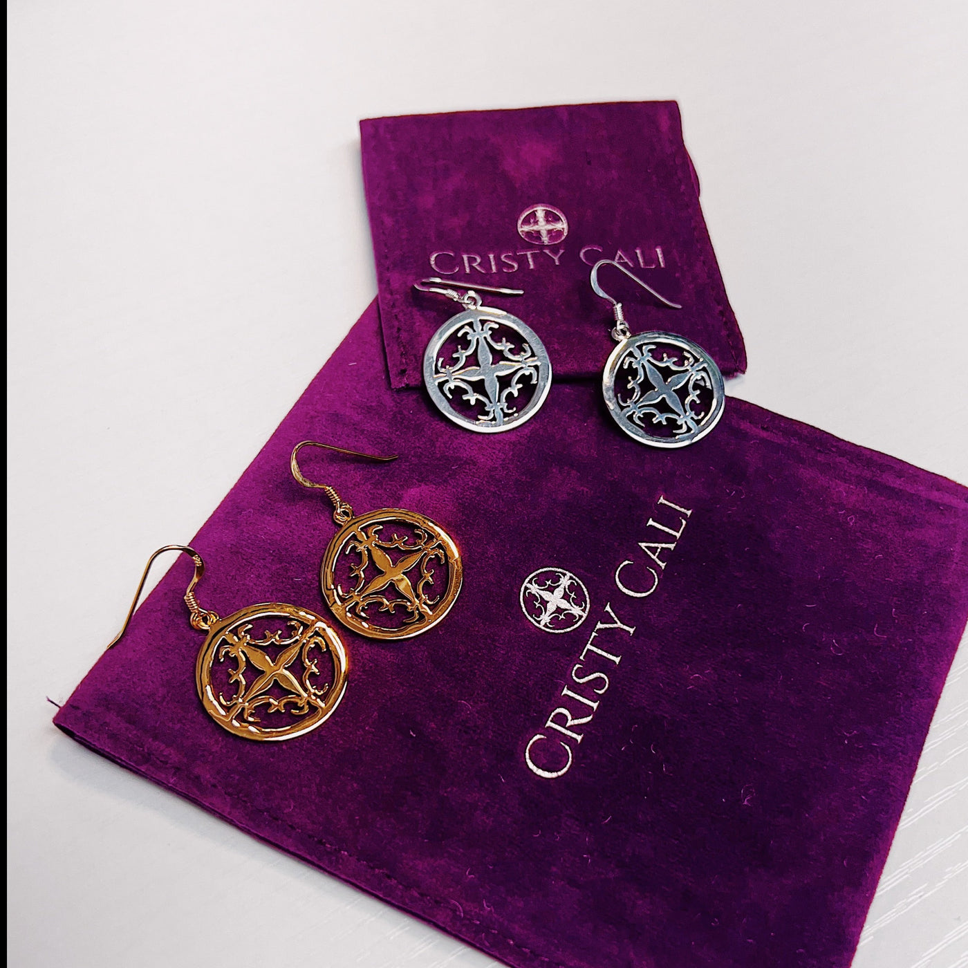 Cali Amulet Earrings Gold Vermeil