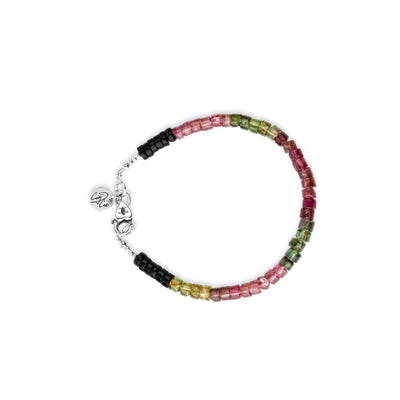 Delicious Watermelon Candy Tourmaline Signature Bracelet