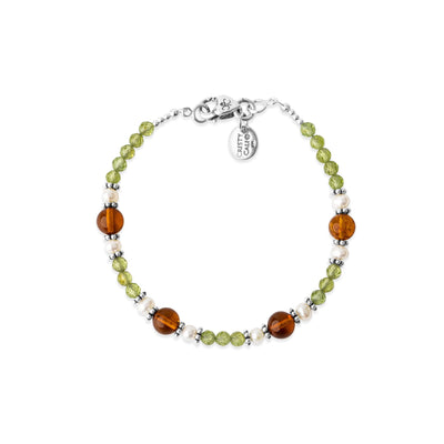 Ancient Amber & Purity Peridot Signature Bracelet