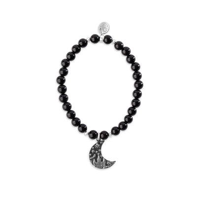 Crescent City Onyx Protection Signature Stretch Bracelet