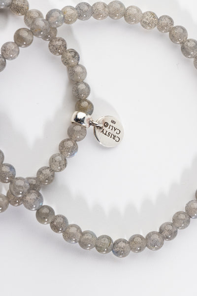 Psychic Wisdom Labradorite & Sapphire Signature Stretch Bracelet