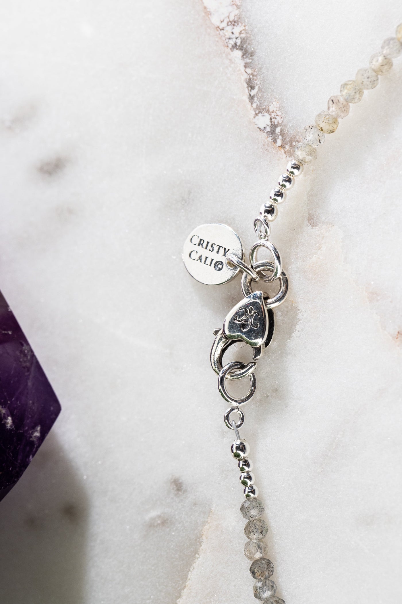 Sapphire Tear of Wisdom with Mystical Labradorite Signature Necklace