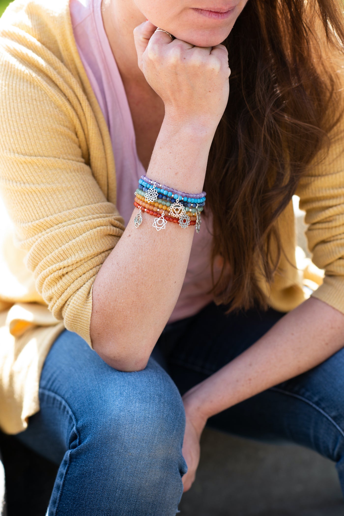 Third Eye Chakra Blue Sodalite Signature Stretch Bracelet