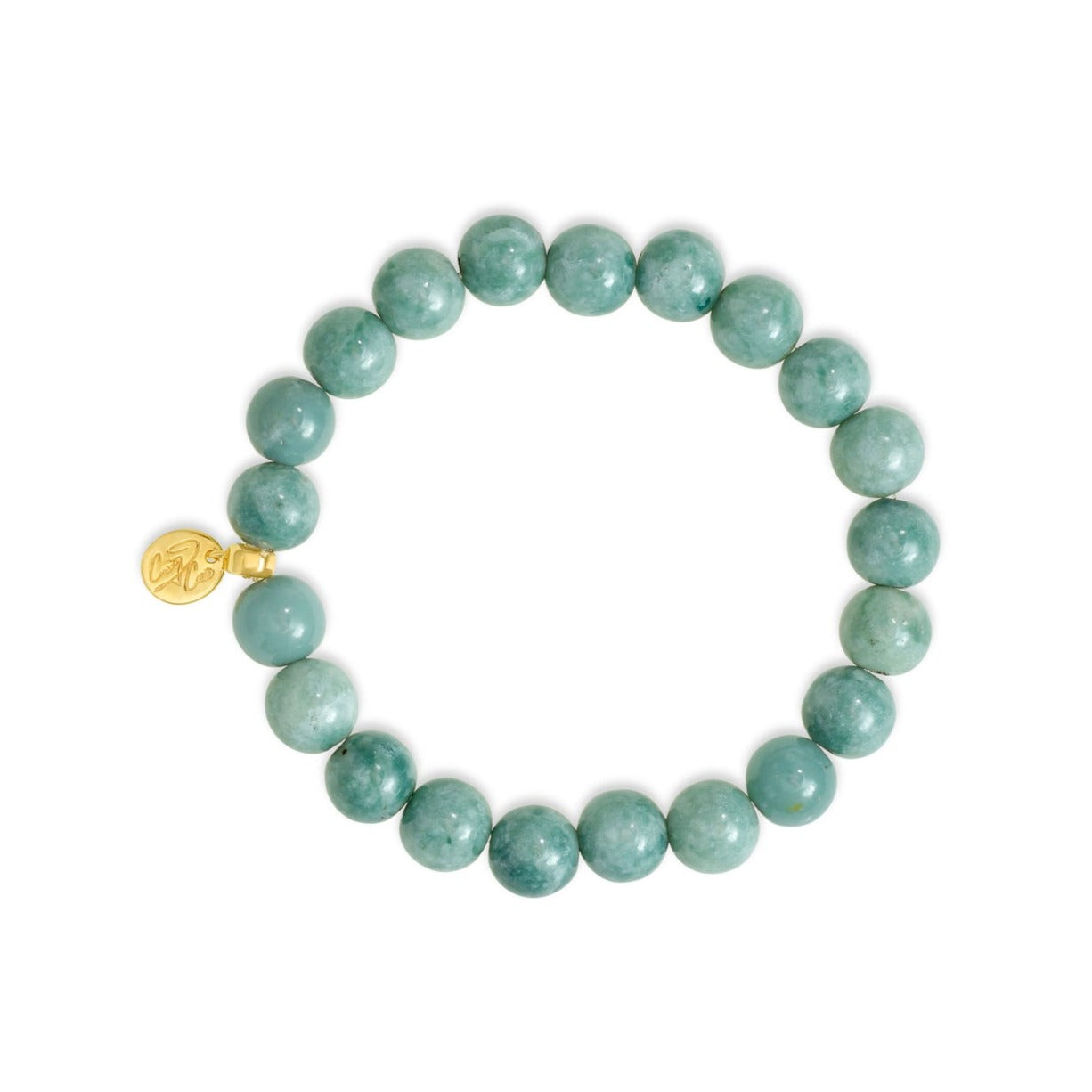 Chunky Sage Mayan Jade Signature Stretch Bracelet