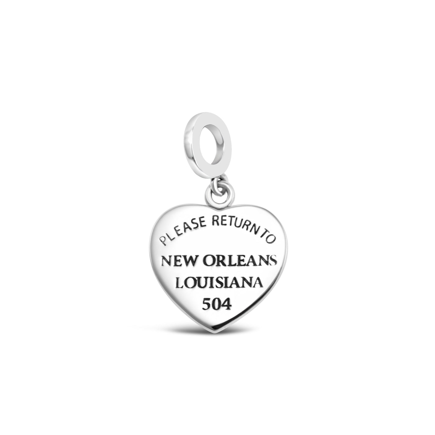 Please Return to New Orleans Heart Couture Charm