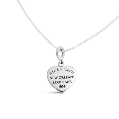 Please Return to New Orleans Heart Couture Charm