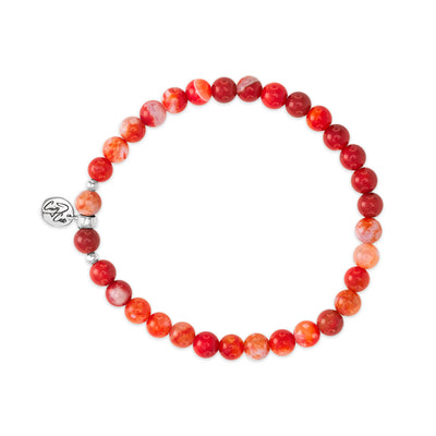 Abundance Fire Agate Signature Stretch Bracelet