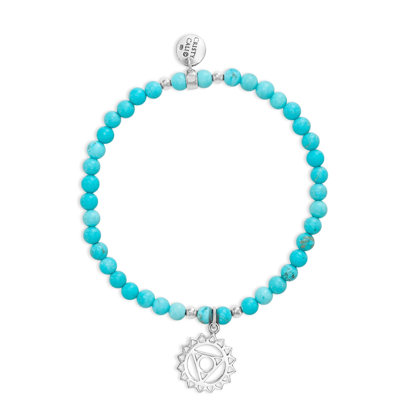 Throat Chakra Blue Howlite Signature Stretch Bracelet