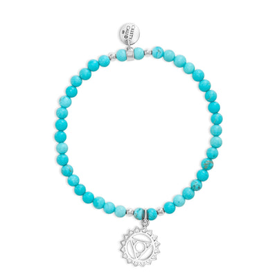 Throat Chakra Blue Howlite Signature Stretch Bracelet