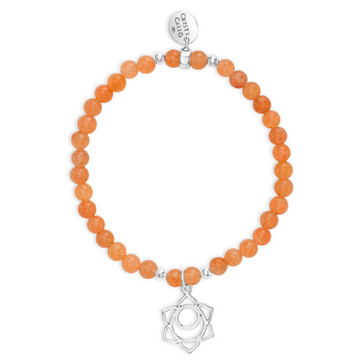 Sacral Chakra Orange Aventurine Signature Stretch Bracelet