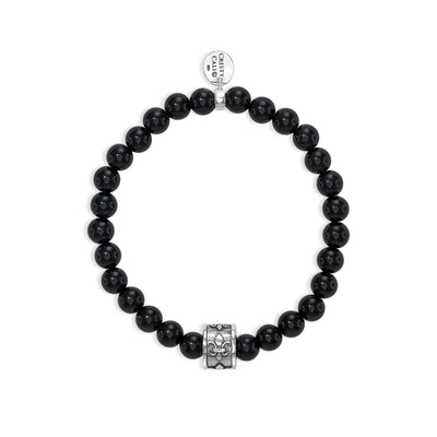 Cali Confidence Onyx Signature Stretch Bracelet