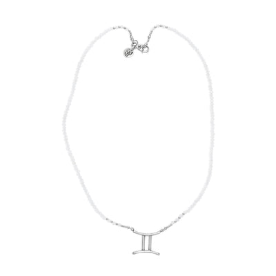 Gemini Moonstone Signature Zodiac Necklace