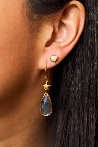 Stellar Gem Studs Gold Vermeil