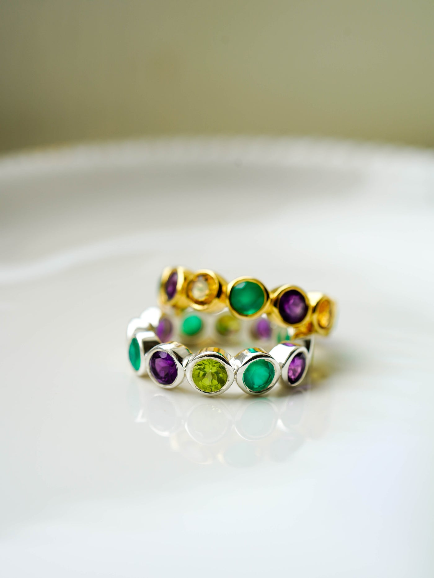 Cosmic Carnival Semi-Precious Gemstone Ring Gold Vermeil PREORDER