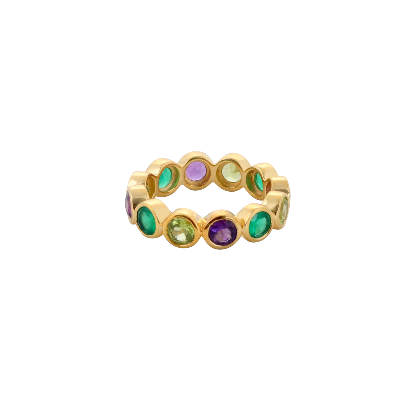 Cosmic Carnival Semi-Precious Gemstone Ring Gold Vermeil