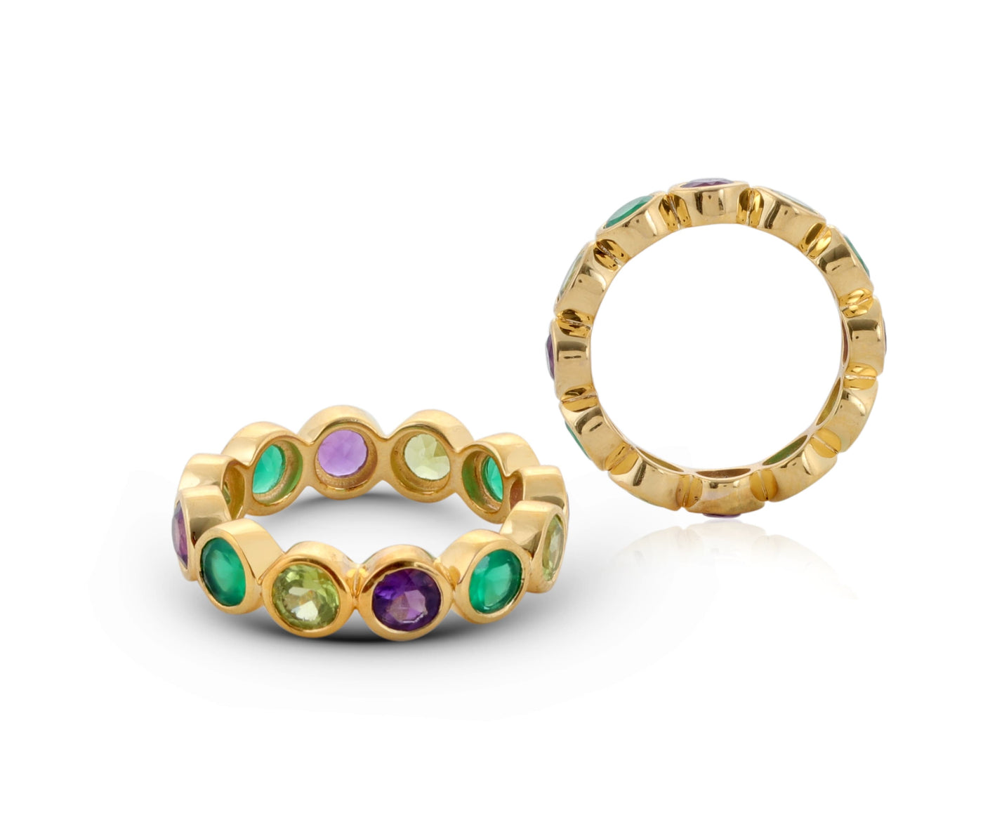 Cosmic Carnival Semi-Precious Gemstone Ring Gold Vermeil