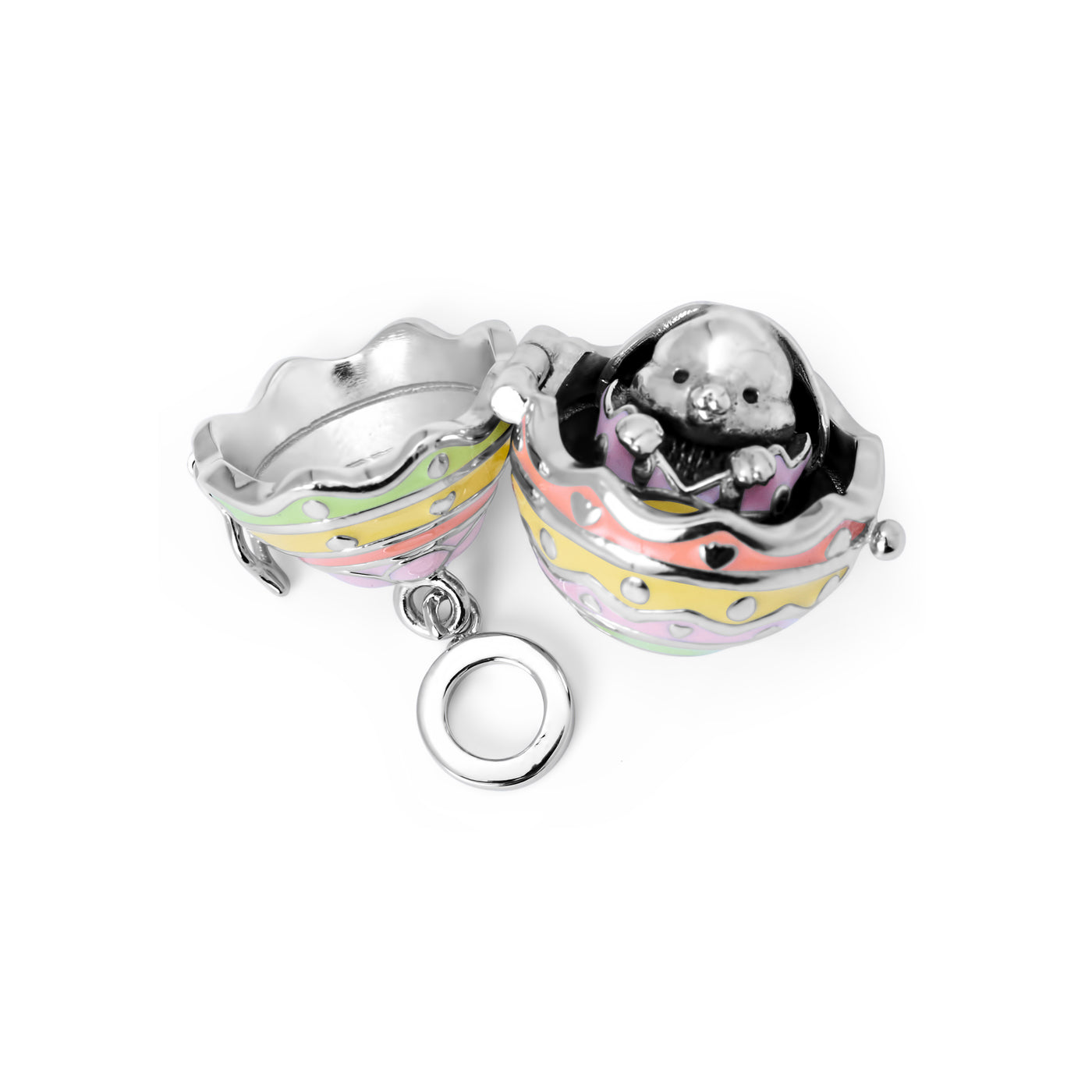 Secret Easter Egg Pendant Charm Set