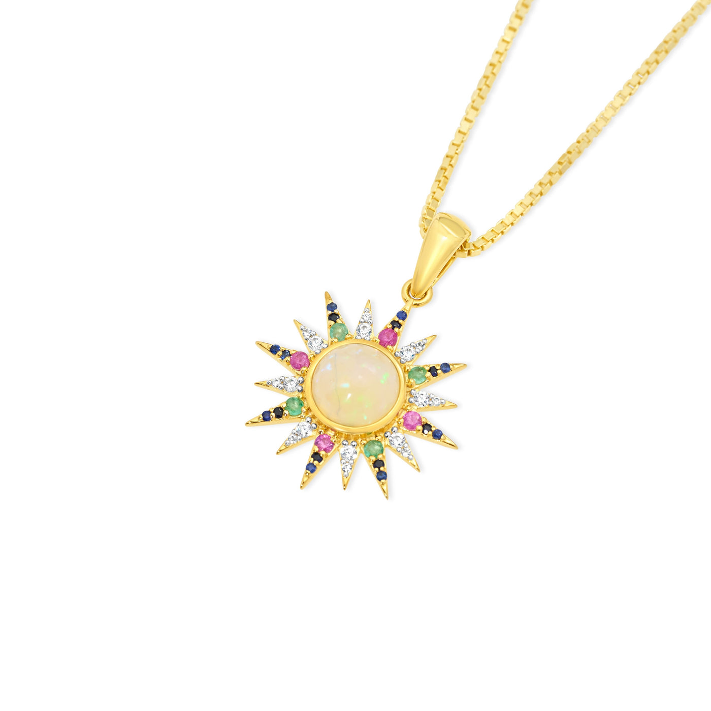 El Sol Divino Pendant Gold Vermeil