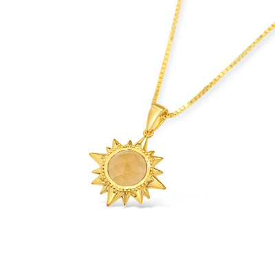 El Sol Precioso Pendant Gold Vermeil