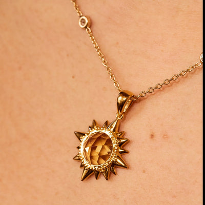 El Sol Precioso Pendant Gold Vermeil